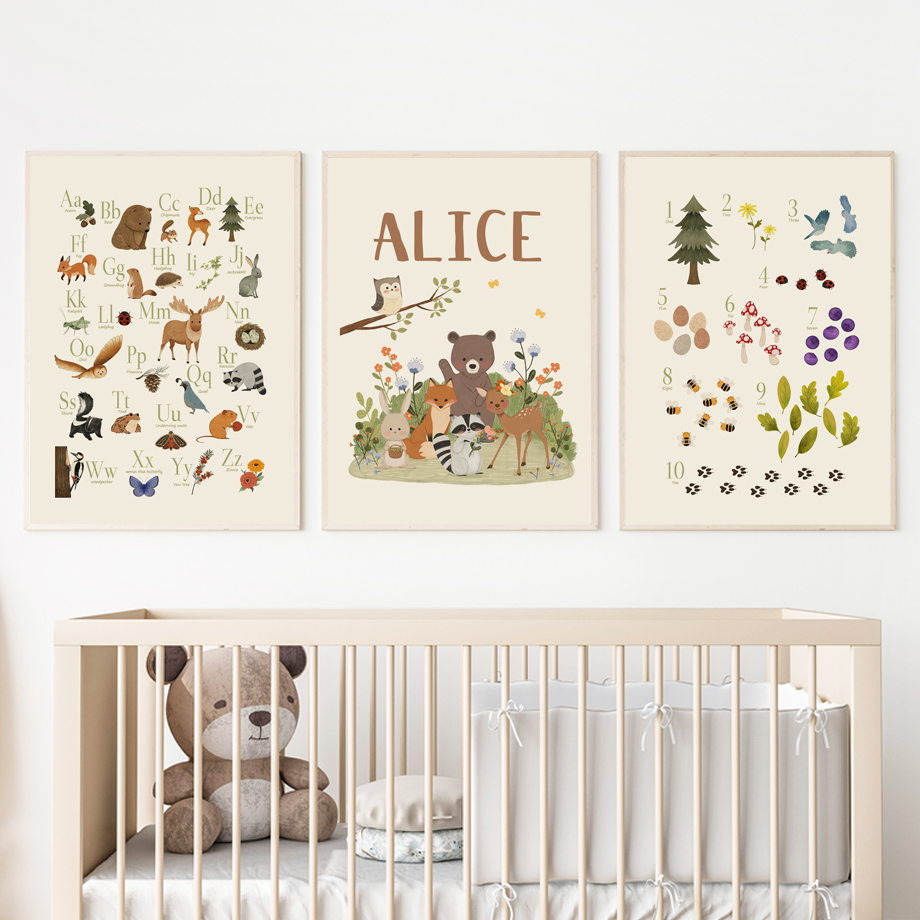 1 Stück rahmenlose, niedliche  – Baby Nursery Posters Bewertung und Preis