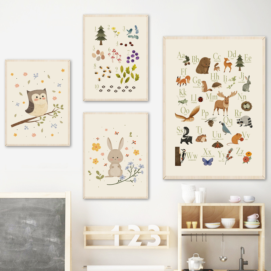 1 Stück rahmenlose, niedliche  – Baby Nursery Posters Bewertung und Preis